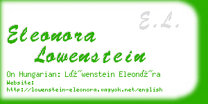 eleonora lowenstein business card